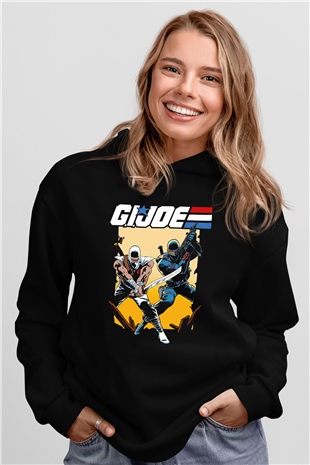 GI JOE Siyah Unisex Hoodie