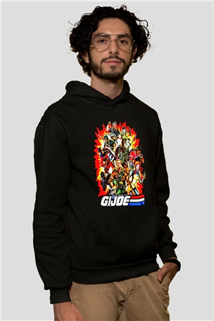 GI JOE Siyah Unisex Hoodie