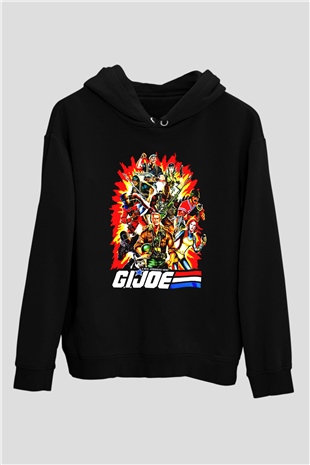 GI JOE Siyah Unisex Hoodie