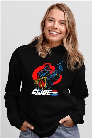 GI JOE Siyah Unisex Hoodie