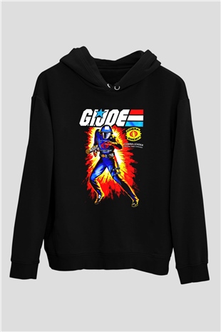 GI JOE Siyah Unisex Hoodie