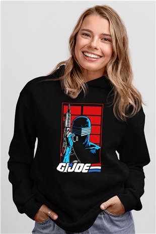 GI JOE Siyah Unisex Hoodie