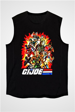 GI JOE Siyah Unisex  Kolsuz Tişört