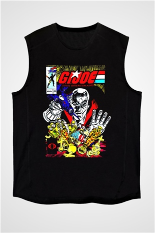 GI JOE Siyah Unisex  Kolsuz Tişört
