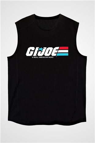 GI JOE Siyah Unisex Kolsuz Tişört