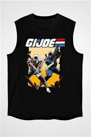 GI JOE Siyah Unisex  Kolsuz Tişört