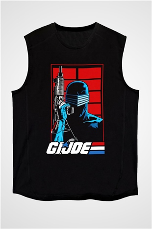 GI JOE Siyah Unisex  Kolsuz Tişört