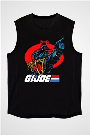 GI JOE Siyah Unisex  Kolsuz Tişört