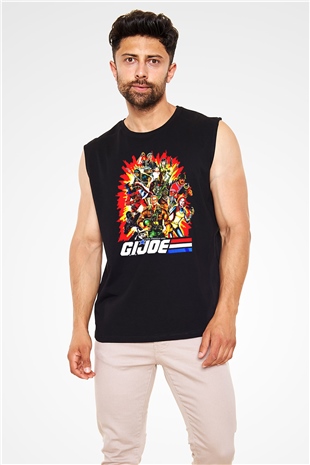 GI JOE Siyah Unisex  Kolsuz Tişört