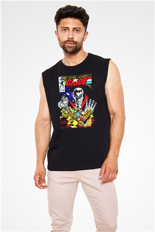 GI JOE Siyah Unisex  Kolsuz Tişört