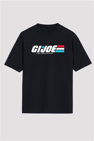 GI JOE Siyah Unisex Oversize Tişört