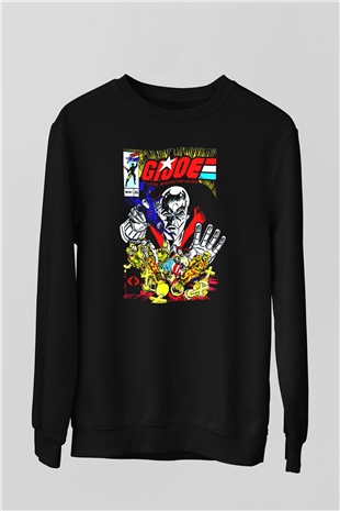 GI JOE Siyah Unisex  Sweatshirt