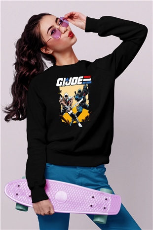 GI JOE Siyah Unisex  Sweatshirt