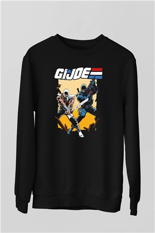 GI JOE Siyah Unisex  Sweatshirt