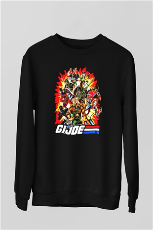 GI JOE Siyah Unisex  Sweatshirt
