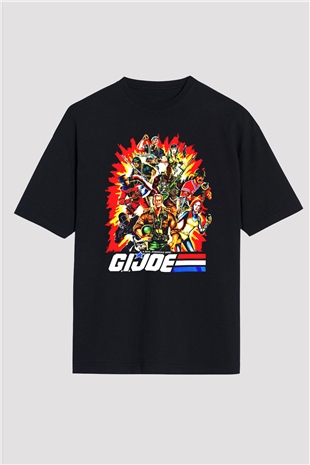 GI JOE Siyah Oversize Tişört