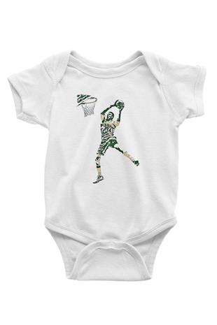 Giannis Antetokounpma Baskılı Beyaz Unisex Bebek Body - Zıbın