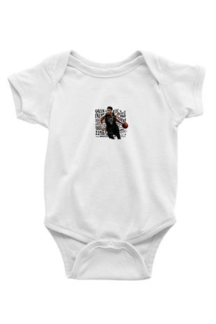 Giannis Antetokounpma Baskılı Beyaz Unisex Bebek Body - Zıbın