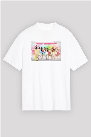 Girls Generation K-Pop Beyaz Unisex Tişört T-Shirt - TişörtFabrikası