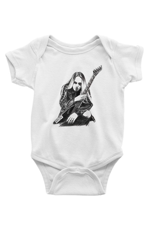 Gitarist Beyaz Bebek Body - Zıbın