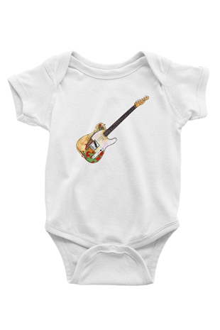 Gitarist Beyaz Bebek Body - Zıbın
