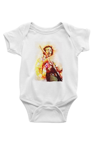 Gitarist Beyaz Bebek Body - Zıbın