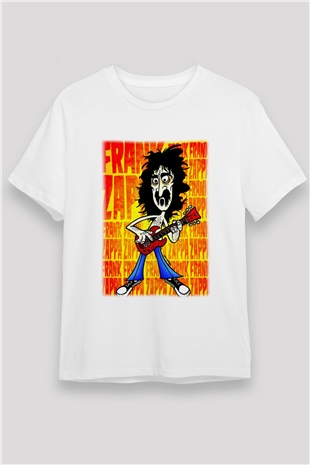 Gitarist Beyaz Unisex Tişört T-Shirt - TişörtFabrikası