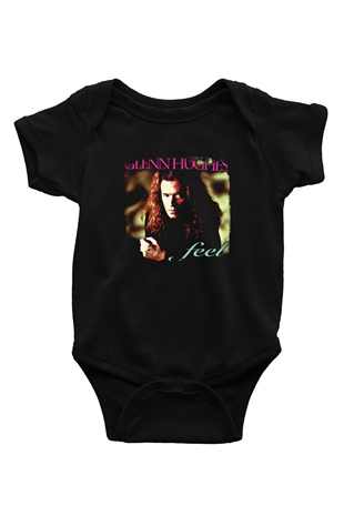 Glenn Hughes Baskılı Unisex Siyah Bebek Body - Zıbın