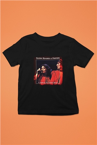 Glenn Hughes Baskılı Unisex Siyah Çocuk Tişört