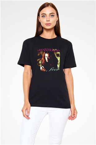 Glenn Hughes Baskılı Unisex Siyah Tişört