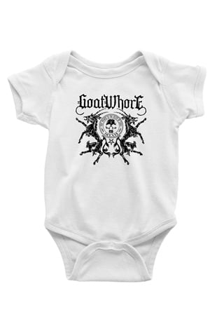 Goatwhore Baskılı Beyaz Unisex Bebek Body - Zıbın