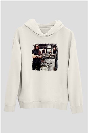 Goatwhore Baskılı Unisex Beyaz Hoodie