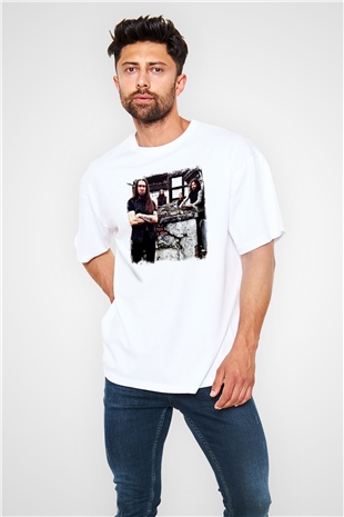 Goatwhore Baskılı Unisex Beyaz Oversize Tişört