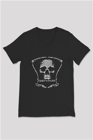 Goatwhore Baskılı Unisex Siyah V Yaka Tişört