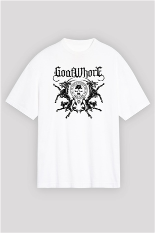 Goatwhore Beyaz Unisex Oversize Tişört T-Shirt