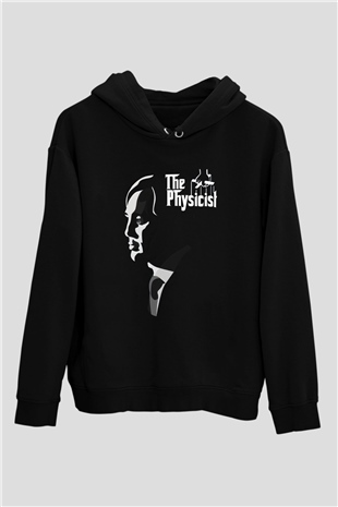 God Father Fizik Baskılı Unisex Siyah Hoodie