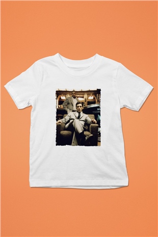 Godfather Baskılı Beyaz Unisex Çocuk Tişört