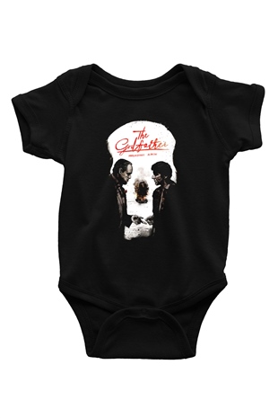 Godfather Baskılı Siyah Bebek Body - Zıbın