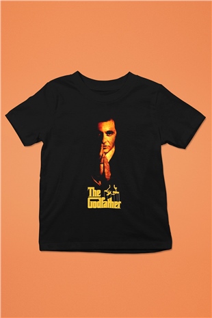 Godfather Baskılı Siyah Unisex Çocuk Tişört