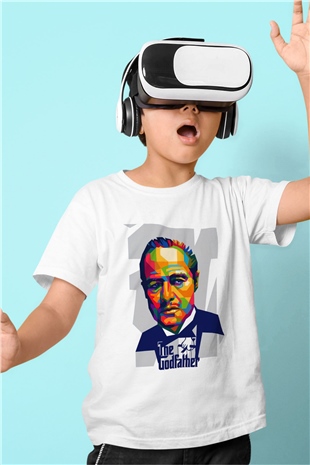 Godfather Beyaz Unisex Çocuk Tişört