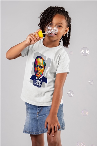 Godfather Beyaz Unisex Çocuk Tişört