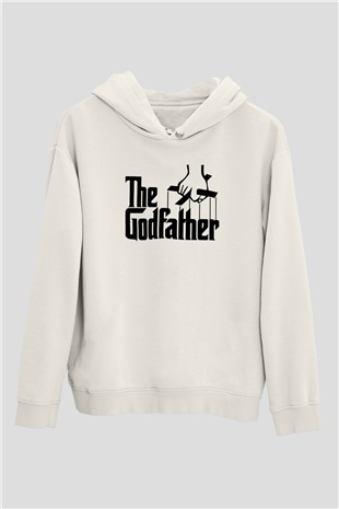 Godfather Beyaz Unisex Hoodie