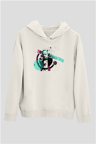 Godfather Beyaz Unisex Hoodie