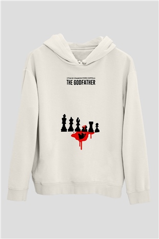 Godfather Beyaz Unisex Hoodie