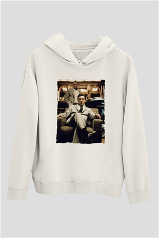 Godfather Beyaz Unisex Hoodie