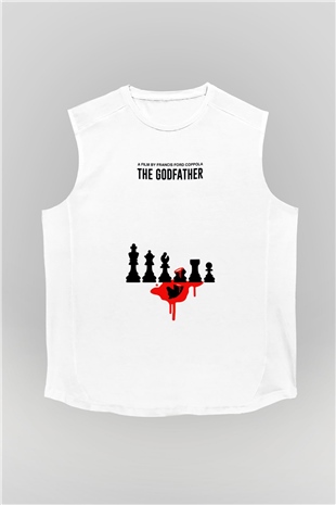 Godfather Beyaz Unisex Kolsuz Tişört