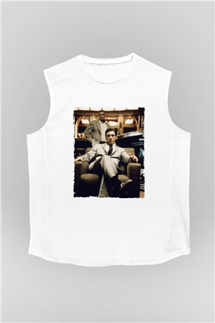 Godfather Beyaz Unisex Kolsuz Tişört