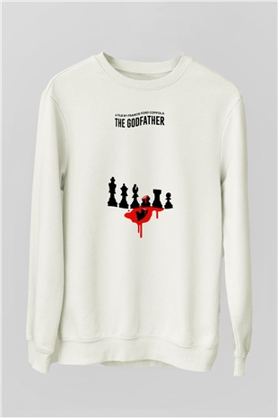 Godfather Beyaz Unisex Sweatshirt
