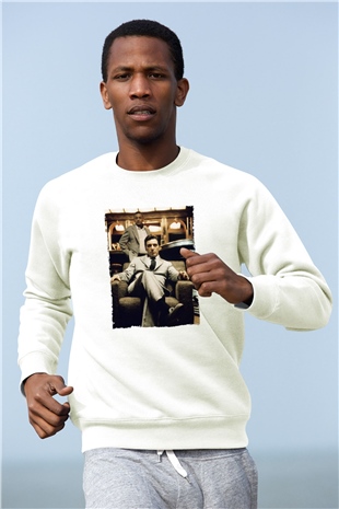 Godfather Beyaz Unisex Sweatshirt