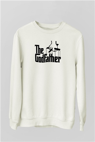 Godfather Beyaz Unisex Sweatshirt